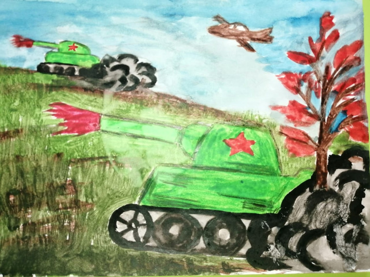 Конкурс рисунков «Прохоровское сражение глазами ребёнка XXI века» в детском саду.
